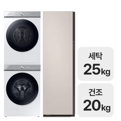 삼성전자 비스포크 AI WF25B9600KW + DV20B9760CW + 에어드레서 DF10A9500EG_이미지
