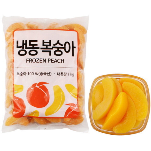 딜라잇가든 냉동 복숭아 슬라이스 1kg (3개)_이미지