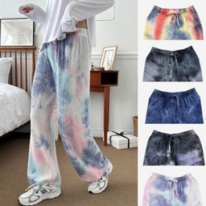 ONM 여성 방한 타이다이 스타일 스타일 주름 밴딩 바지 여 28491318