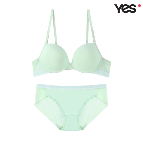  YES 베이직 민트 브라 헴팬티 세트_YDWBZ473YDWPZ473