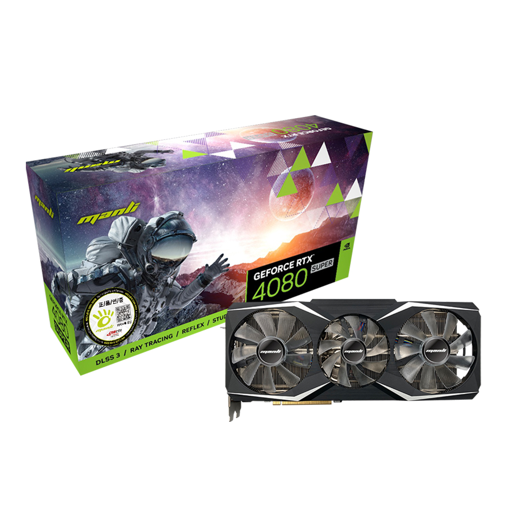 MANLI 지포스 RTX 4080 SUPER Rush D6X 16GB 대원씨티에스