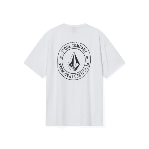 에센셜 볼컴 VOLCOM 서머 라운드 티셔츠 화이트 VA252TS104WH 167916