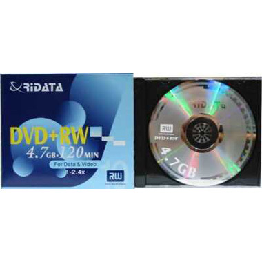 RiDATA 4.7GB DVD+RW 쥬얼 2.4X 1장
