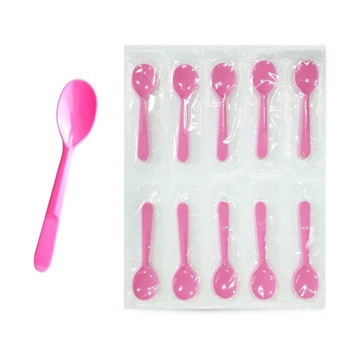 생활을그리다 개별포장 핑크 미니스푼 12cm (150개)_이미지