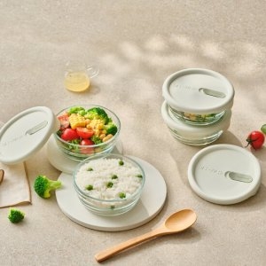 글라스락 훈맹정음 햇밥용기 300ml (4개)_이미지