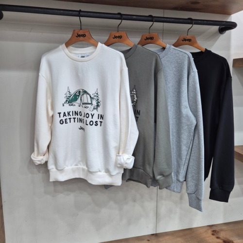 JEEP 텐트프린트맨투맨JR1TSU896_GN