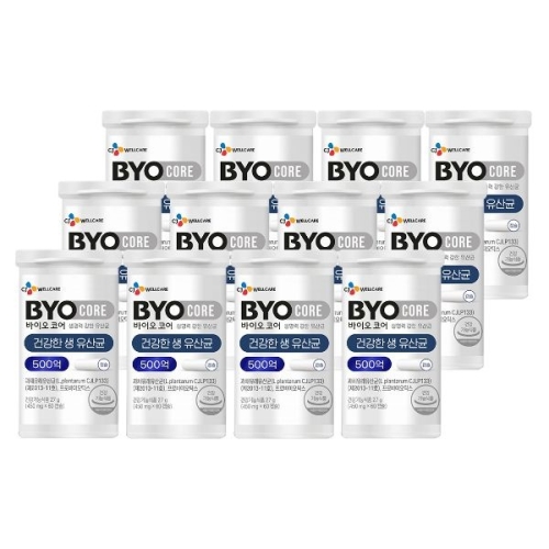 CJ웰케어 바이오 코어 건강한 생 유산균 500억 450mg 60캡슐 (12개)