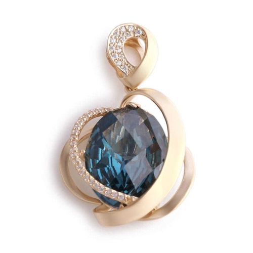 비앤비골드 14K 비앤비골드 BNB GOLD  팬던트 유니크 그린사파이어 금펜던트 옐로우 금펜던트 JNP3922_이미지