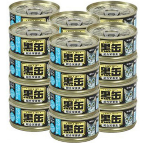 아이시아 흑관 오리지널 치어를 토핑한 가다랑어와 참치 캔 BCM-14 80g (24개)_이미지