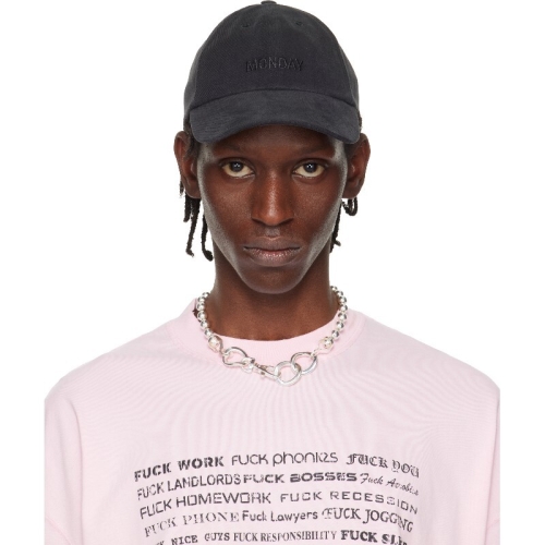 VETEMENTS 볼캡 블랙 먼데이 프리스틴 볼캡 261669M139002