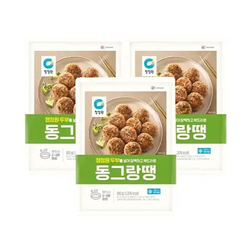 대상 청정원 동그랑땡 610g (3개)_이미지