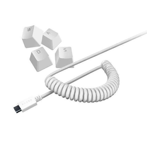 Razer PBT Keycap Coiled Cable Set (화이트)_이미지
