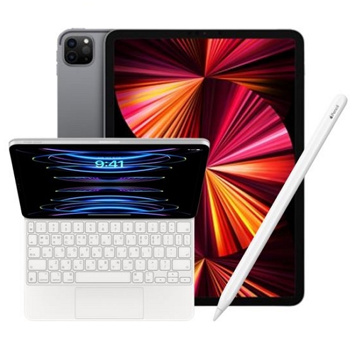 APPLE 2021 iPad Pro 11 3세대+애플펜슬 2세대,매직키보드 (128GB)_이미지