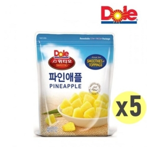 Dole 돌 스위티오 냉동 파인애플 1kgx5 총5kg 화채 팥빙수 각종재료_이미지