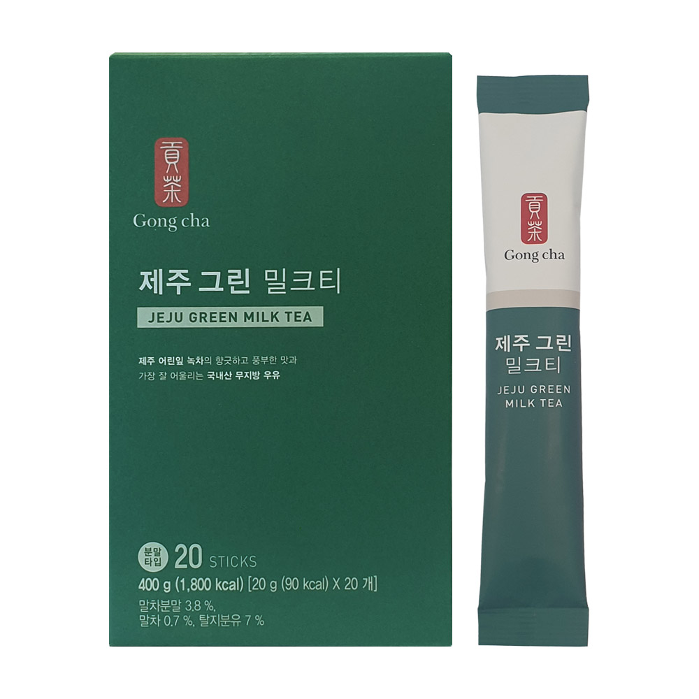 공차 제주 그린 밀크티 20T (2개)