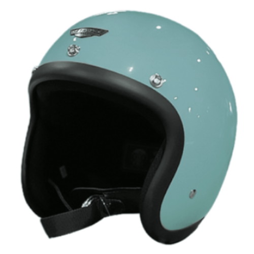 레트로버 오토바이 리틀벤 민트 헬멧_이미지