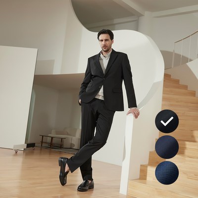 인터메조 비즈니스 스트레치 셋업수트 IMFSMSU402 95/32 블랙_이미지