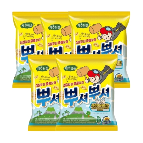 오뚜기 뿌셔뿌셔 제주마농버터맛 90g (5개)