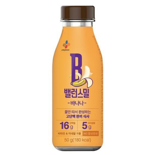 CJ제일제당 밸런스밀 프로틴쉐이크 바나나 50g (2개)_이미지