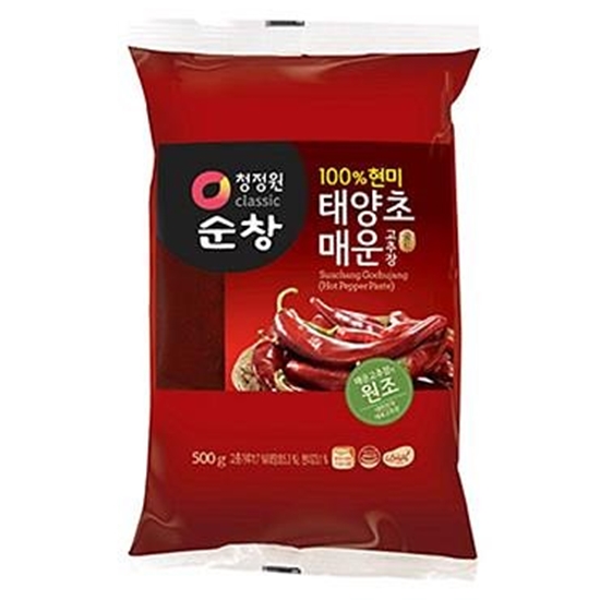 100% 현미 태양초 매운 고추장 리필 500g