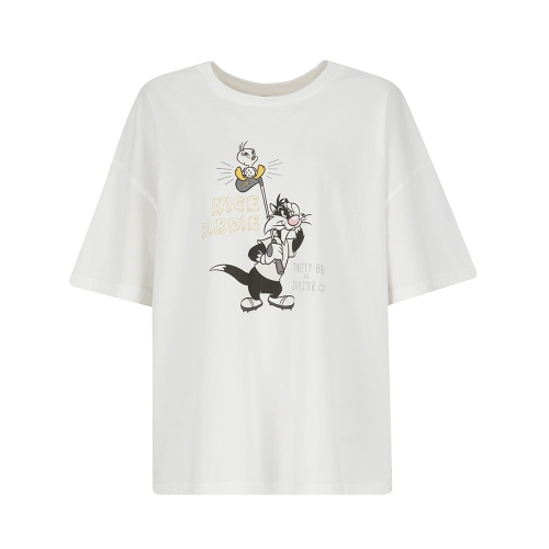 피그먼트 메르시앤 에스 루니툰즈 콜라보 코튼 티셔츠 MC5STW4