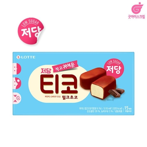 롯데웰푸드 티코 저당 밀크초코 510ml (6개)