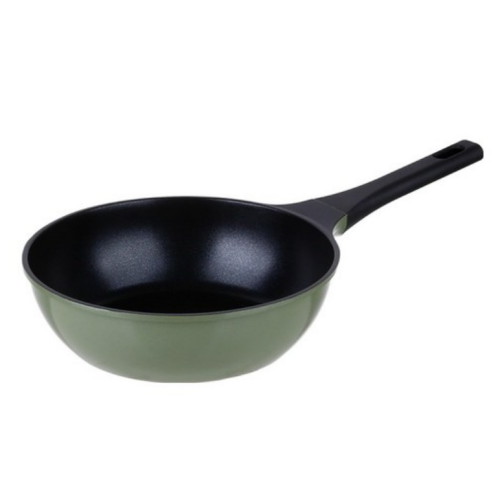 남양키친플라워 인덕션 주물 궁중팬 올리브그린 (22cm)_이미지