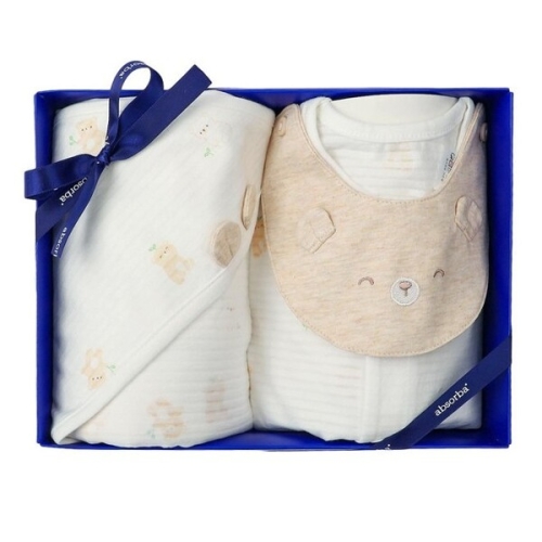 새싹곰오가닉 속싸개 우주복 2종세트 D1A1A10909