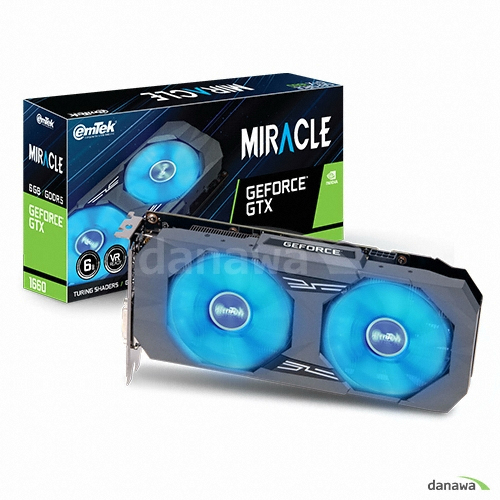 이엠텍 지포스 GTX 1660 MIRACLE D5 6GB_이미지