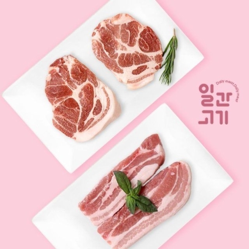 일간고기 무항생제 한돈 삼겹500g+목살500g [1개]