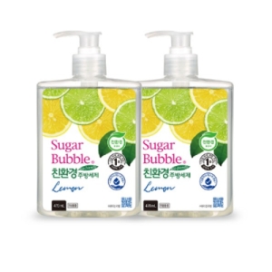 슈가버블 친환경 주방세제 레몬 크러쉬 470ml (16개)_이미지