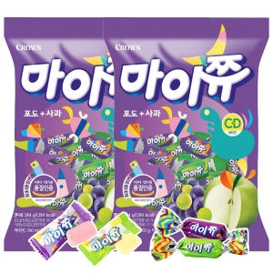 크라운제과 마이쮸 포도+사과 284g_이미지