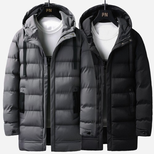 기타 아이에스이랩남자 겨울 웰론 하프 롱패딩 코트 I4JK076Q_이미지