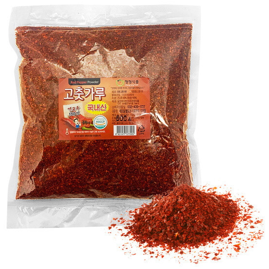국산 경북 안동 굵은 고춧가루 500g