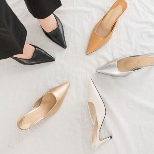  짝꿍닷컴 스틸레토 하이힐 시크하고 심플한 뮬 RJ ac5019 오가게 트렌드한 데일리룩 매일 업뎃