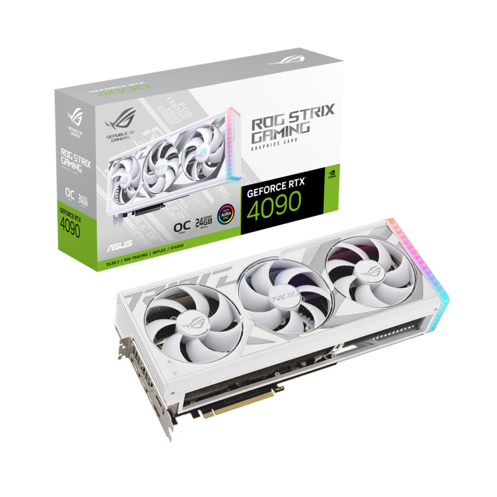 ASUS ROG STRIX 지포스 RTX 4090 O24G GAMING OC D6X 24GB White 인텍앤컴퍼니