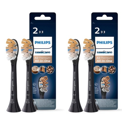 필립스 소닉케어 A3 프리미엄 올인원 블랙 HX9092/96 (4개)_이미지