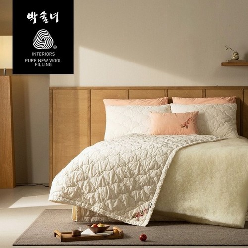 박술녀 연모 호주산 도톰 양모 순면 이불 겸 패드 (2장, 슈퍼킹 SK)_이미지