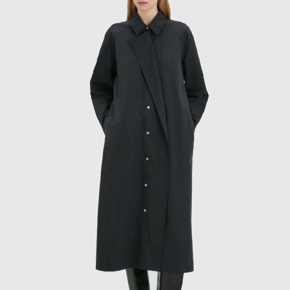 DKNY 트렌치 라이크 드레스 블랙 DW2G1WOP101LBK_이미지