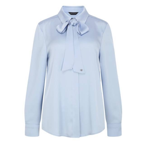 바바패션 더아이잗컬렉션 타이 히든 버튼 블라우스 CS2B0BL211