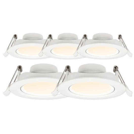 라인조명 LED 에코 COB타입 3인치 다운라이트 주백색 5W (5개)