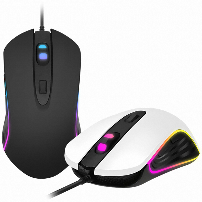 COX CM50 RGB 게이밍 마우스 (화이트)_이미지