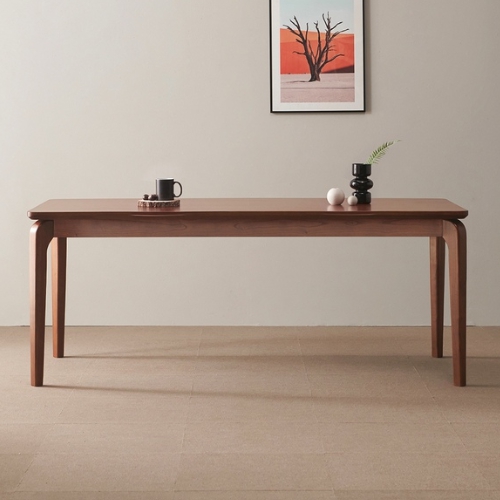 라로퍼니처 라인 참죽나무 원목 식탁 1900 (의자2개+벤치1개)_이미지