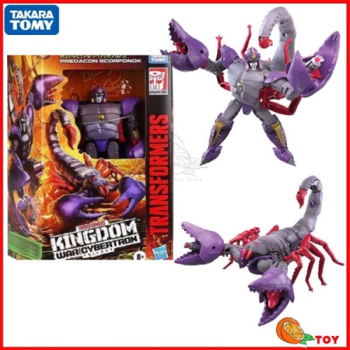새로운 하스브로 트랜스포머 클래식 장난감 사이버트론 전쟁 WFC-K23 스코르포녹 액션 피규어 로봇 장난감
