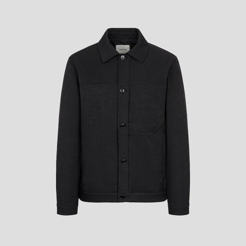 삼성물산 빈폴 남성 트윌 밴딩 트러커 재킷 블랙_BC5939C335_이미지