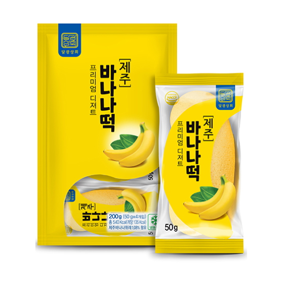 달광상회 제주바나나떡 굳지않는 찹쌀떡 16개입 600g