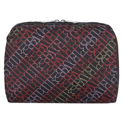 엑스라지 렉탱귤러 코스메틱 파우치 7121.HC30 네온 타이포그래피 H 15.9cm x W 22.9cm x D 7cm