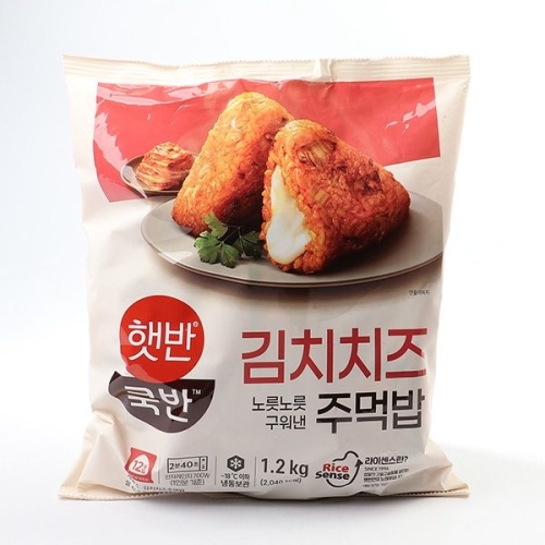 CJ제일제당 햇반 쿡반 김치치즈 주먹밥 100g (12개)