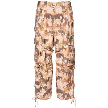 이자벨마랑 여성 Elore 카모 프린트 코튼 카고 팬츠 77I 1K6005 TP7214