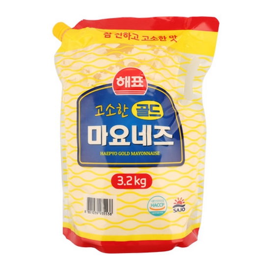 해표 고소한 골드 마요네스 3.2kg (스파우트팩)이미지입니다. 누르면 해당 게시물로 새창이동합니다.